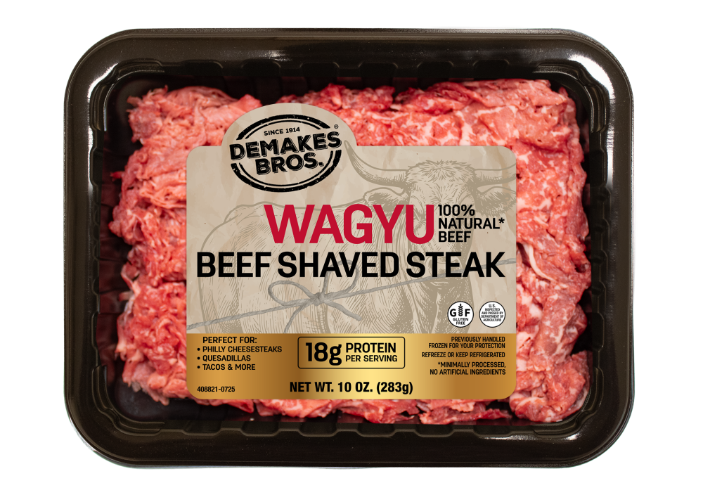 slide 1 of 1, Demakes Bros.® Wagyu Beef Shaved Steak, 10 oz, 10 oz
