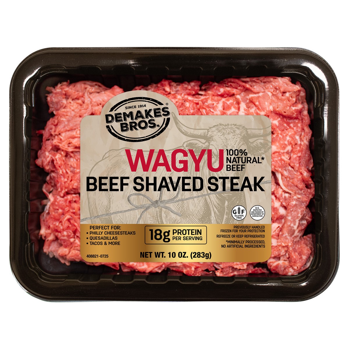 slide 1 of 11, Demakes Bros. Wagyu Beef Shaved Steak, 10 oz Frozen, 10 oz
