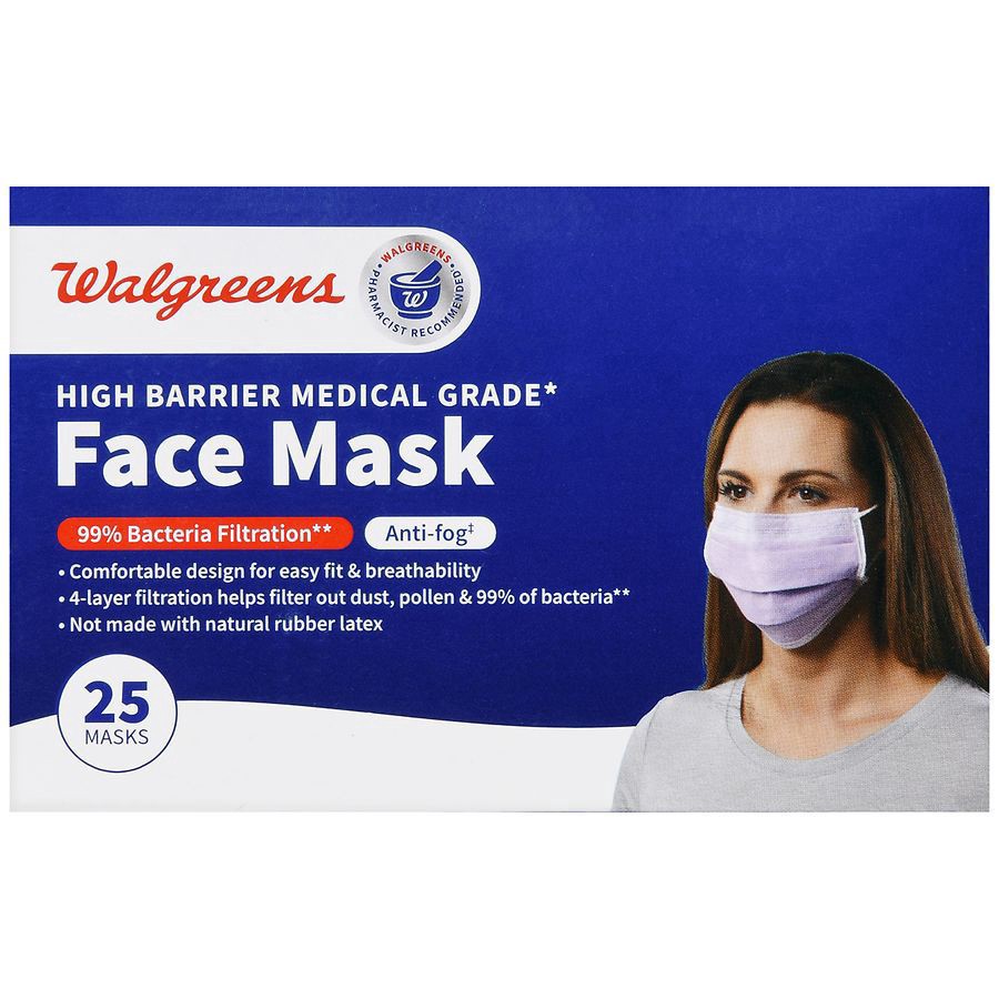 slide 2 of 5, Walgreens Max Barrier Mask, 25 ct
