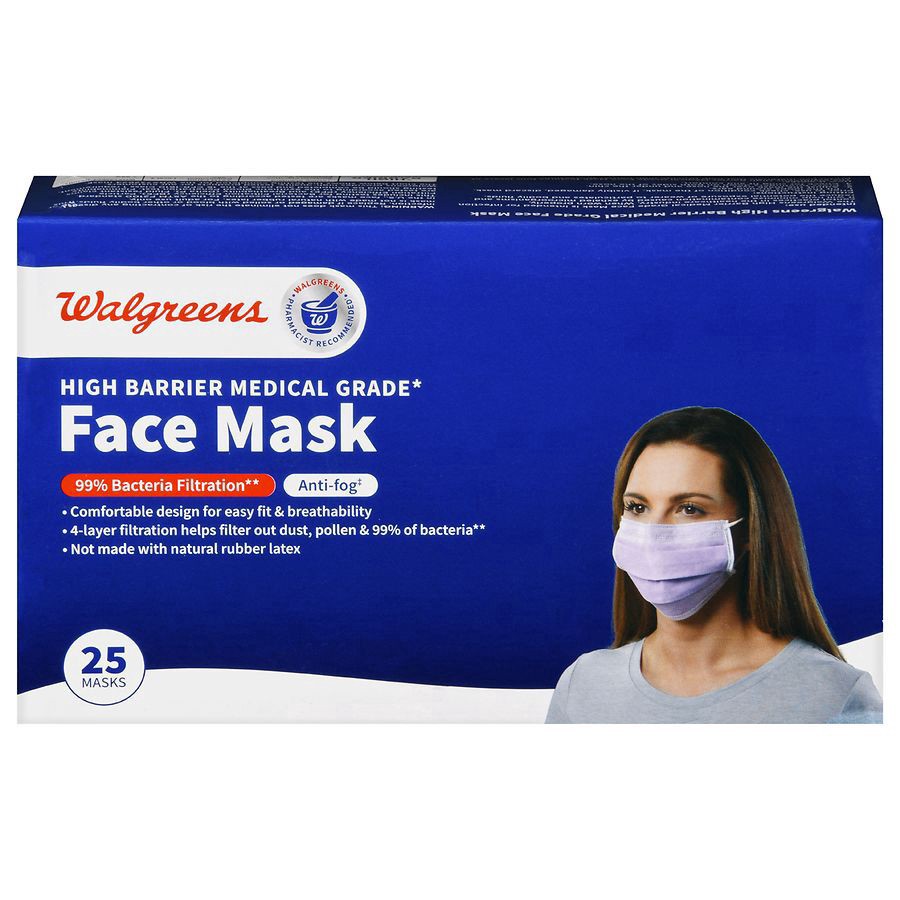 slide 1 of 5, Walgreens Max Barrier Mask, 25 ct