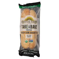 The Essential Baking Company Take & Bake French Demi Baguettes Twin Pack 14 oz. Bag
