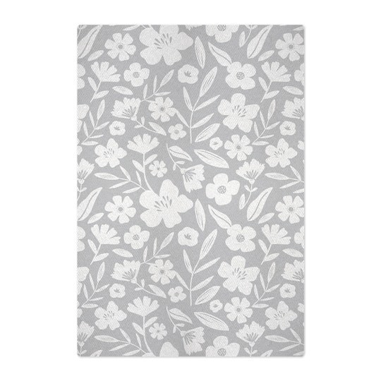 slide 1 of 2, Jacquard Twl Gry Floral, 1 ct