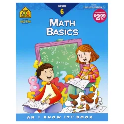 School Zone Math Basics Workbook, Grade 6