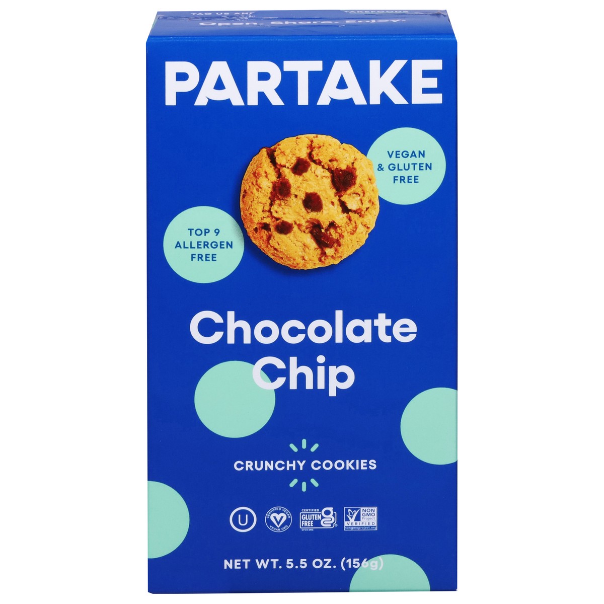 slide 1 of 11, Partake Crunchy Chocolate Chip Cookies 5.5 oz, 5.5 oz