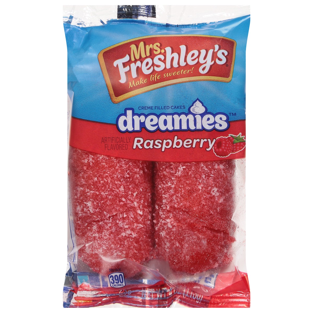 slide 4 of 14, Mrs. Freshley's Dreamies Raspberry Creme Filled Cakes 4 oz, 4 oz