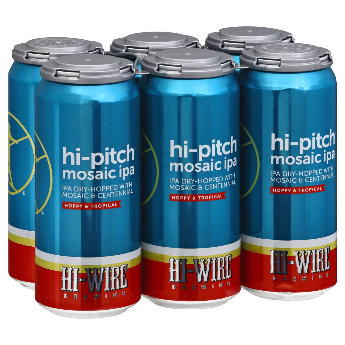 slide 7 of 9, Hi Wire Brewing Hi-Pitch Mosaic IPA Beer 6 ea, 6 ct; 12 oz