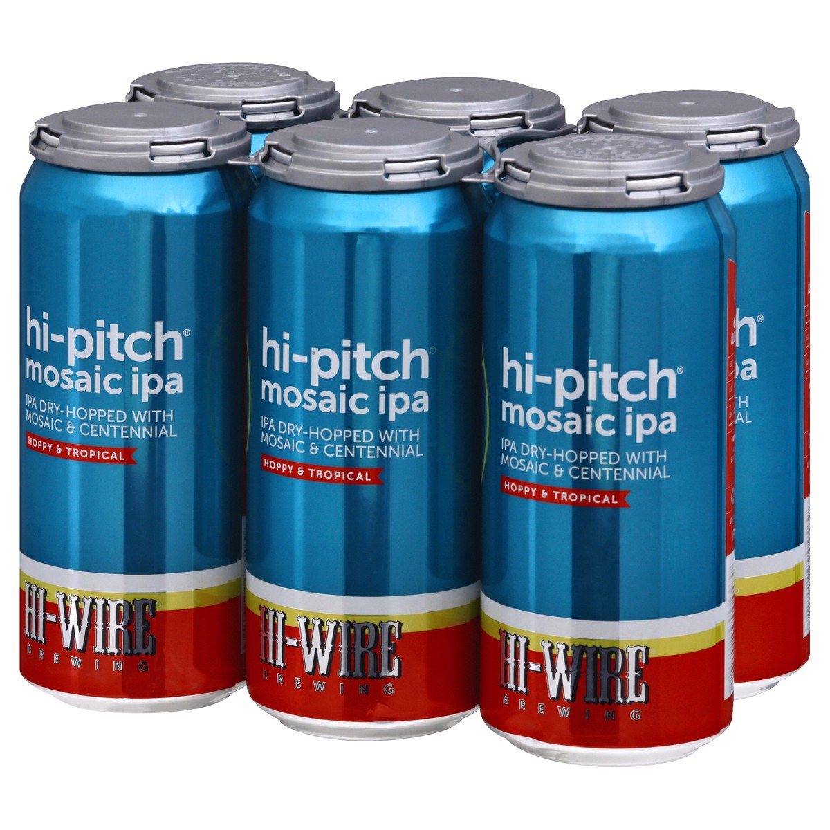 slide 8 of 9, Hi Wire Brewing Hi-Pitch Mosaic IPA Beer 6 ea, 6 ct; 12 oz