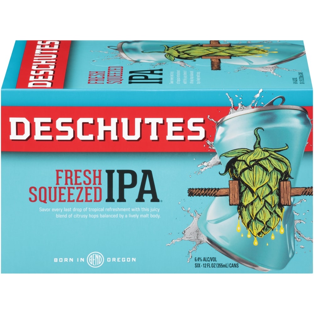 slide 1 of 1, Deschutes Fresh Squeezed Ale, 6 ct; 12 oz