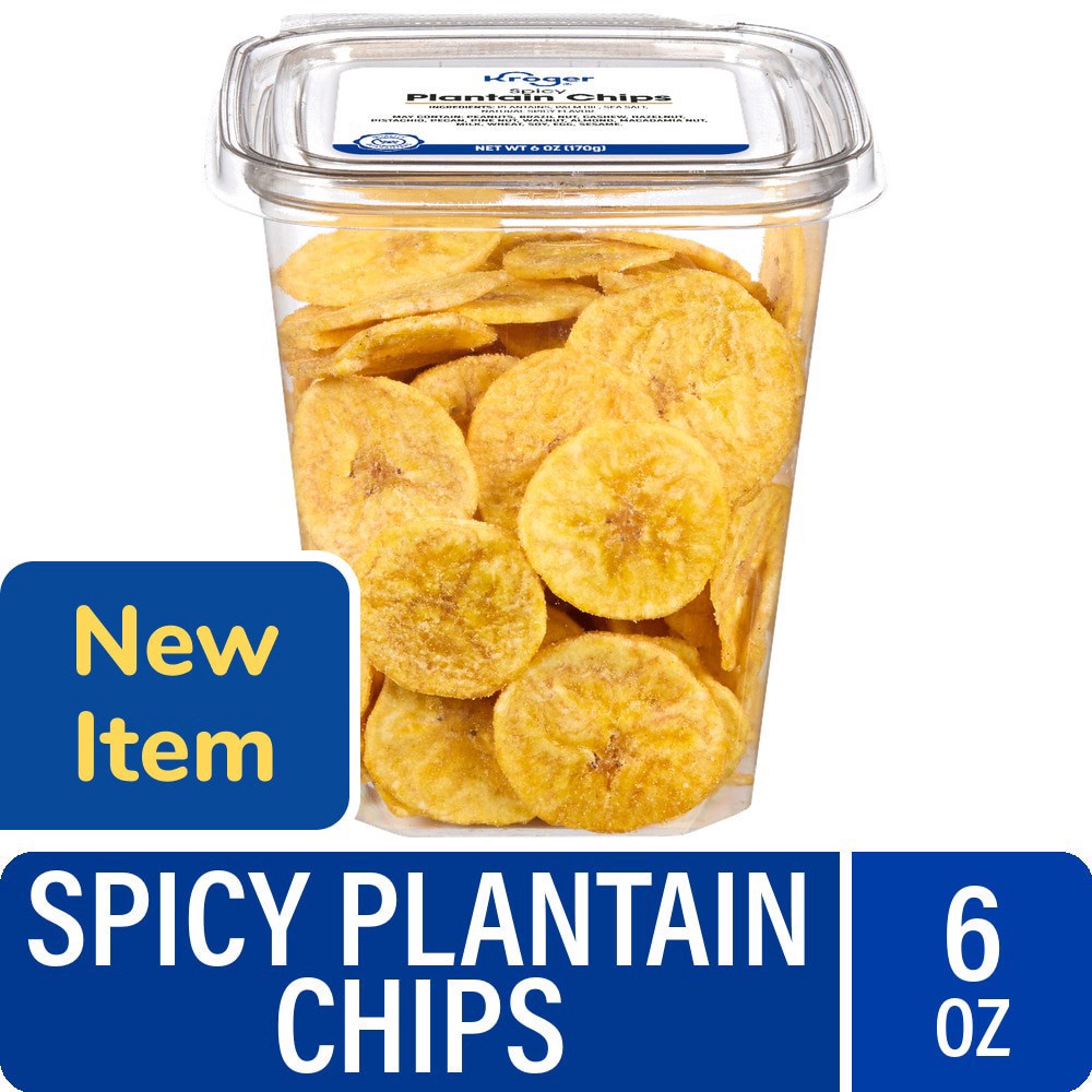 slide 1 of 1, Kroger® Spicy Plantain Chips, 6 oz, 6 oz