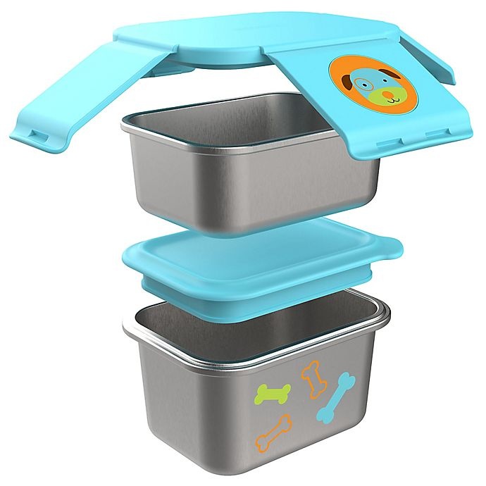 slide 2 of 3, Skip Hop SKIP*HOP Zoo Dog Stainless Steel Lunch Kit, 1 ct