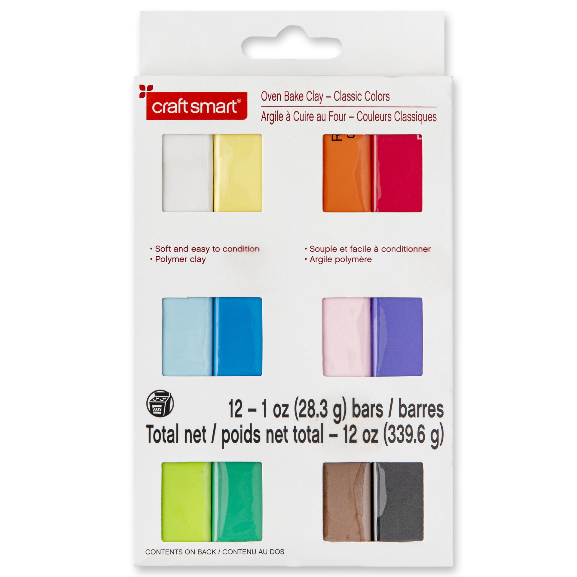 slide 3 of 4, Classic Colors Oven Bake Clay By Craft Smart, 12 oz