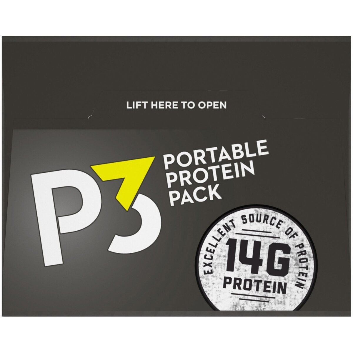 slide 5 of 8, P3 Portable Protein Snack Pack with Heat Peanuts, Sunflower Kernels & BBQ Seasoned Pork Jerky Trays, 5.4 oz