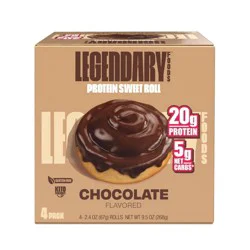 Legendary Foods Protein Roll - Chocolate - 9.5 oz / 4 ct