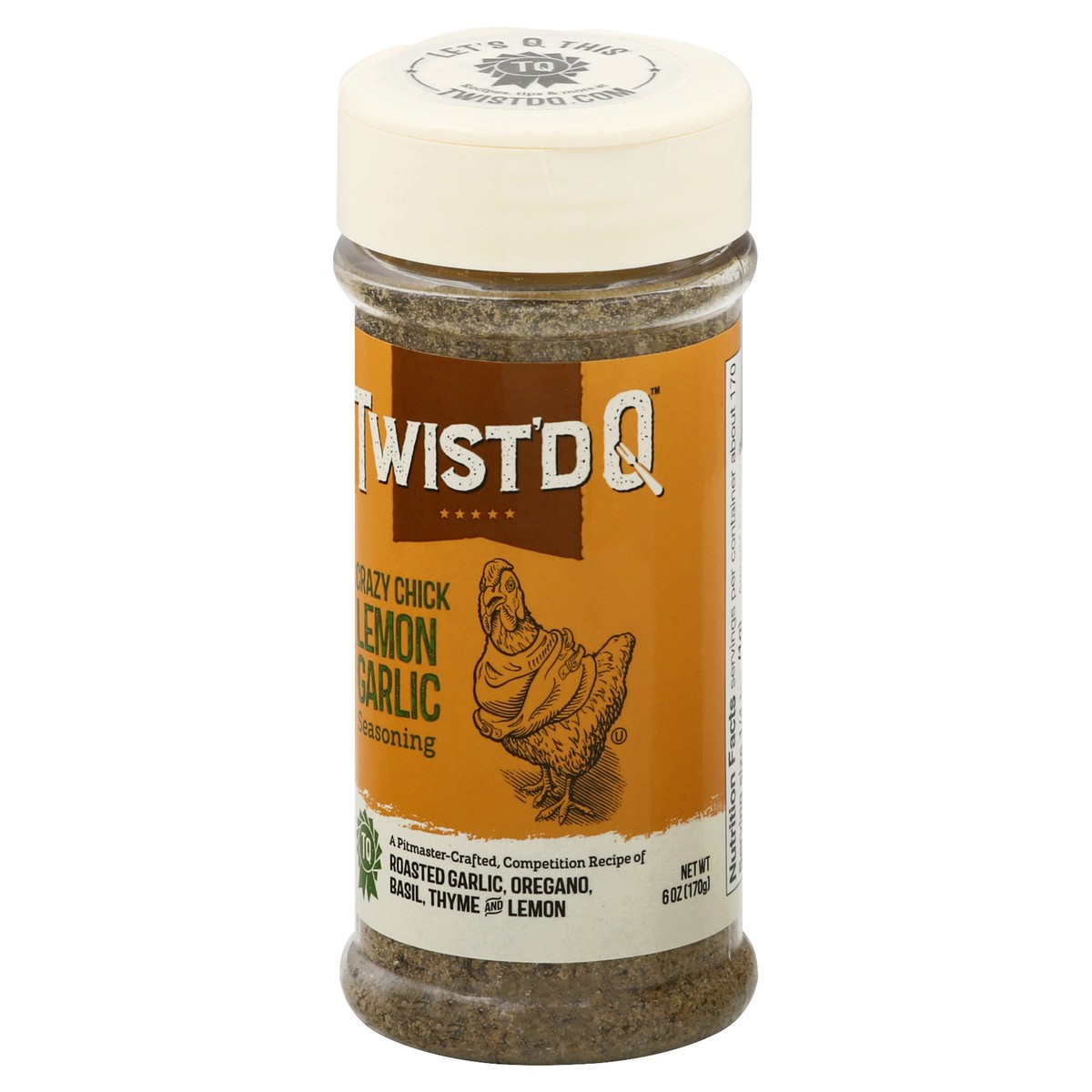 slide 9 of 9, Twistd Q Crazy Chick Lemon Garlic Seasoning 6 oz, 6 oz