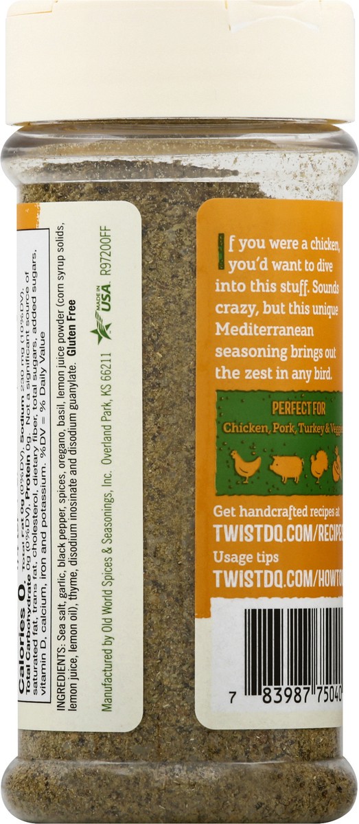 slide 8 of 9, Twistd Q Crazy Chick Lemon Garlic Seasoning 6 oz, 6 oz