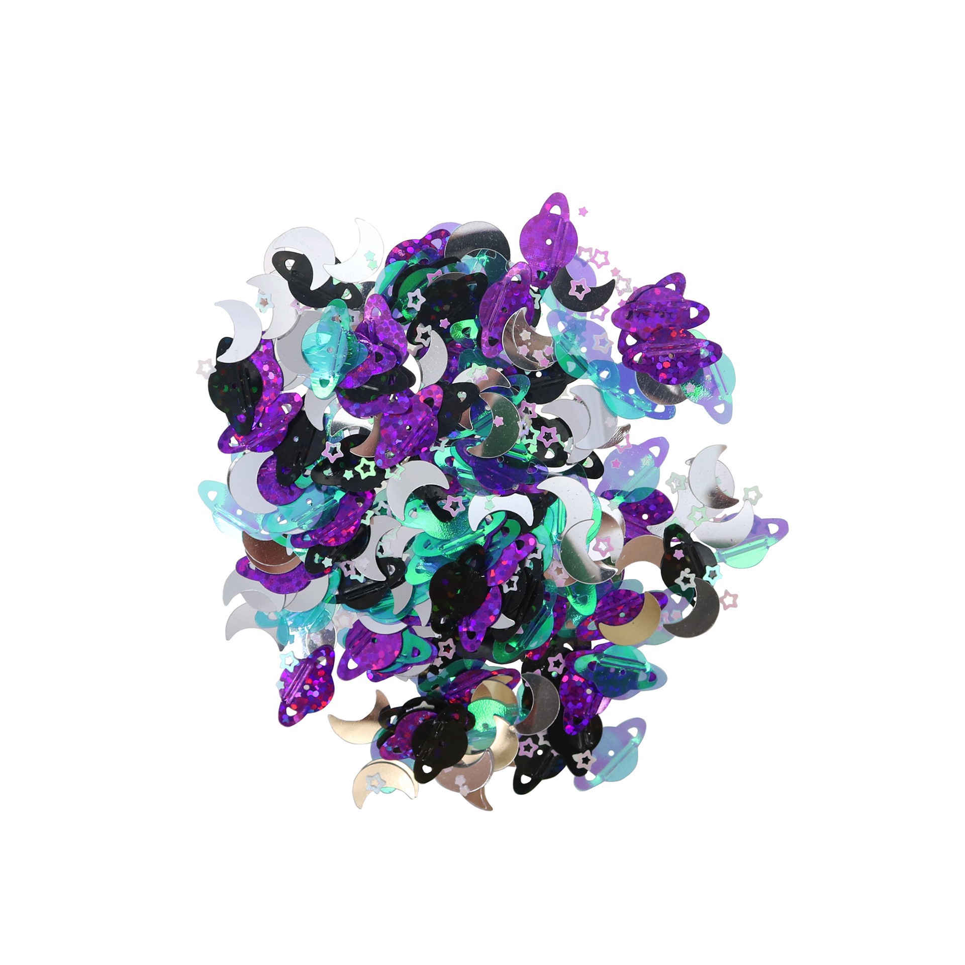 slide 2 of 2, Space Shaped Sequins By Creatology, 1.22 oz