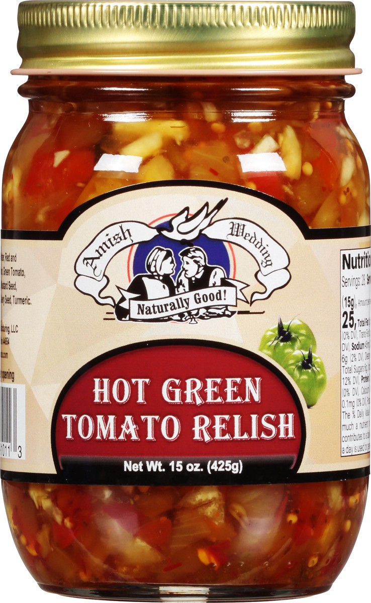 slide 9 of 13, Amish Wedding Relish Hot Green Tomat, 1 ct