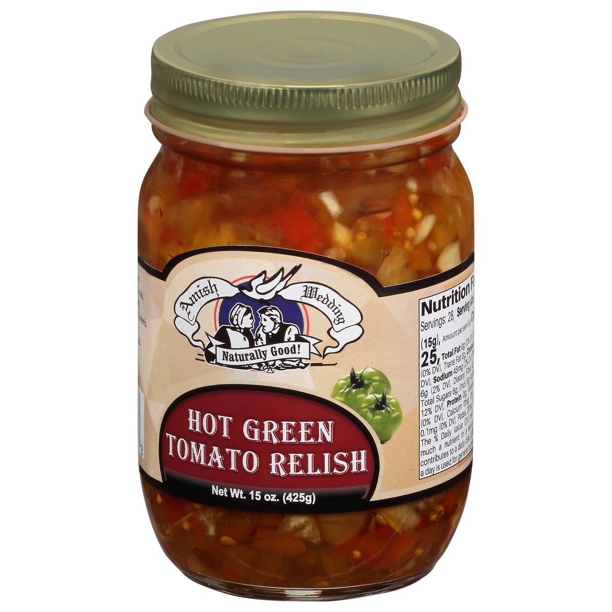 slide 4 of 13, Amish Wedding Relish Hot Green Tomat, 1 ct