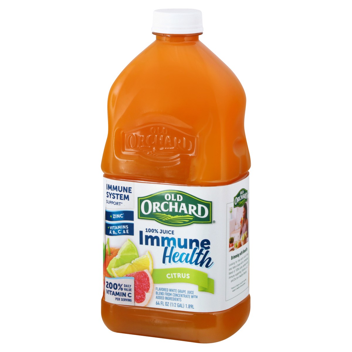 slide 6 of 9, Old Orchard Immune Health Citrus 100% Juice - 64 oz, 64 oz