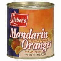 slide 1 of 1, Lieber's Whole Segments in Light Syrup Mandarin Oranges, 11 oz