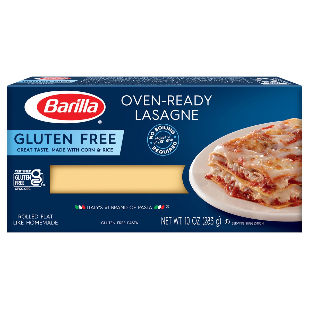 slide 1 of 7, Barilla Gluten Free Oven Ready Lasagna Noodles Pasta - 10oz, 