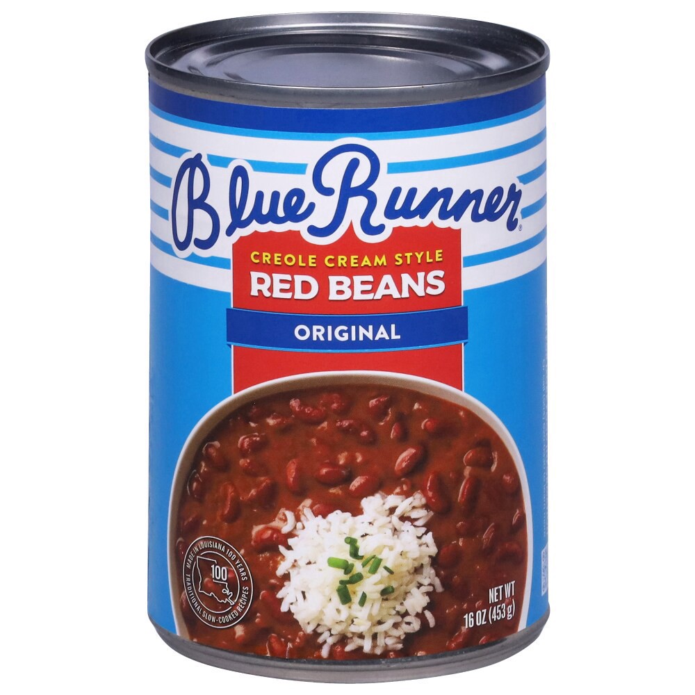 slide 1 of 3, Blue Runner Red Beans Creole Cream Style Original- 16 oz, 16 oz