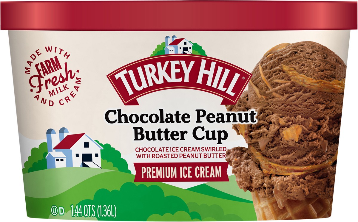 slide 2 of 2, Turkey Hill Premium Chocolate Peanut Butter 1.44 qt, 1.44 qt
