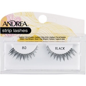 slide 1 of 1, Andrea Strip Lashes, 80-Black, 1 ct