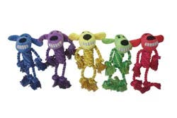 Multipet Rope Body Loofa Dog Toy - Assorted