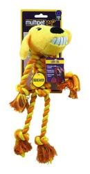 Multipet Rope Body Loofa Dog Toy - Assorted