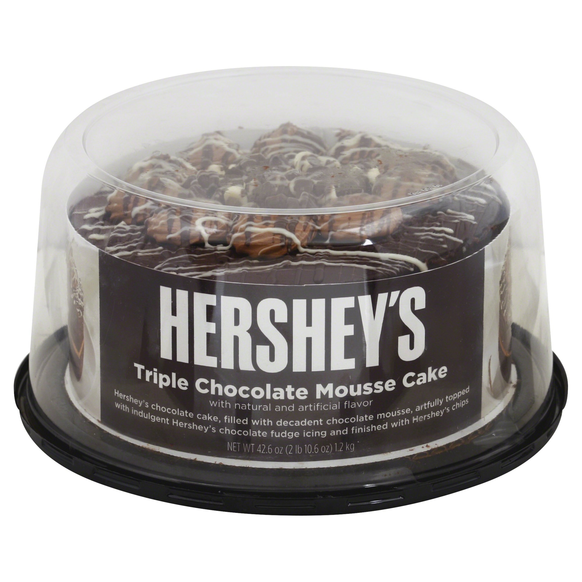 slide 1 of 1, Hershey's Triple Chocolate Mousse Cake, 42.6 oz