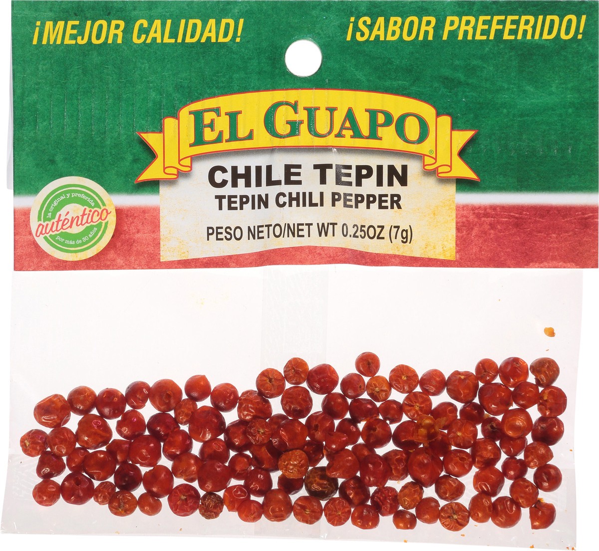 slide 6 of 9, El Guapo Chile Tepin Whole, 0.25 oz