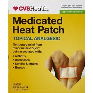 slide 1 of 1, CVS Health Medicated Heat Patch Capsicum Treatment, 1 ct