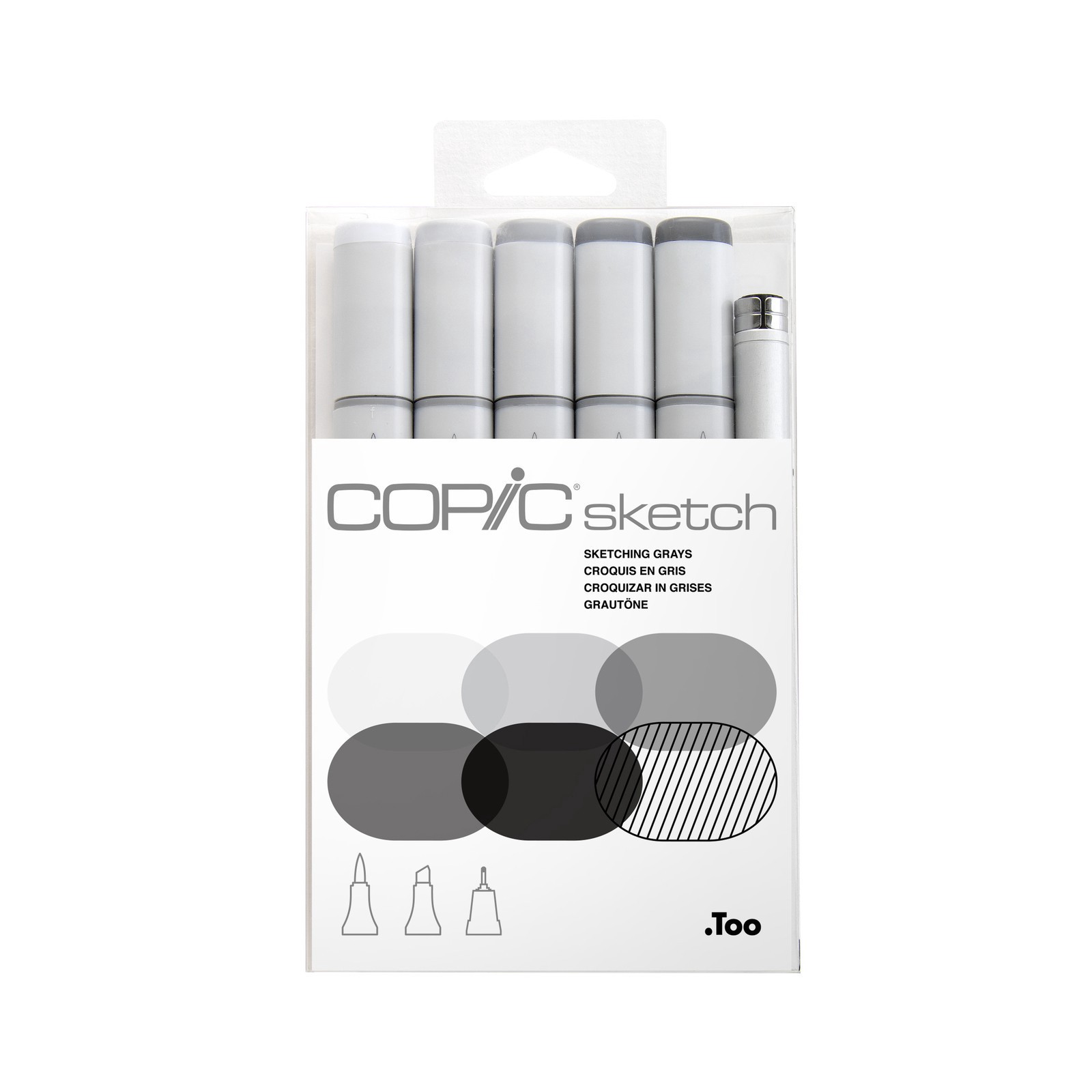 slide 2 of 3, Copic Sketching Grays Sketch Marker Set, 1 ct