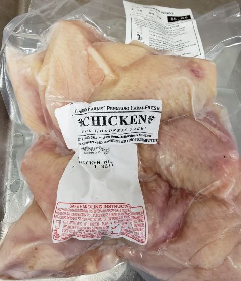 slide 1 of 1, Garno Farms Chicken Wings, per lb