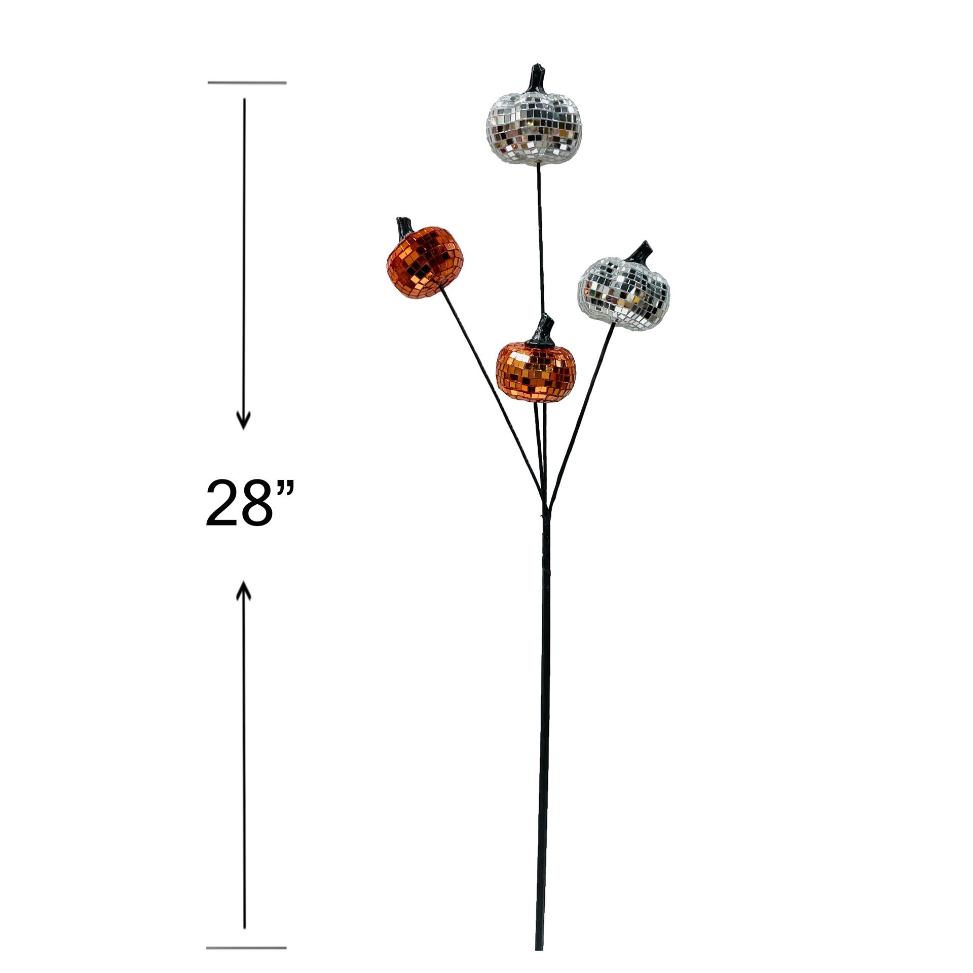 slide 3 of 3, 28" Disco Pumpkin Stem By Ashland, 28 in