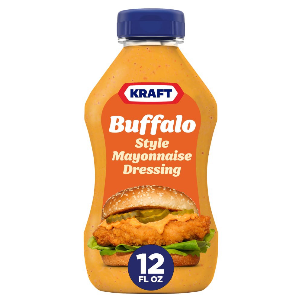 slide 1 of 5, Kraft Buffalo Style Mayonnaise Dressing, 12 oz Bottle, 12 fl oz