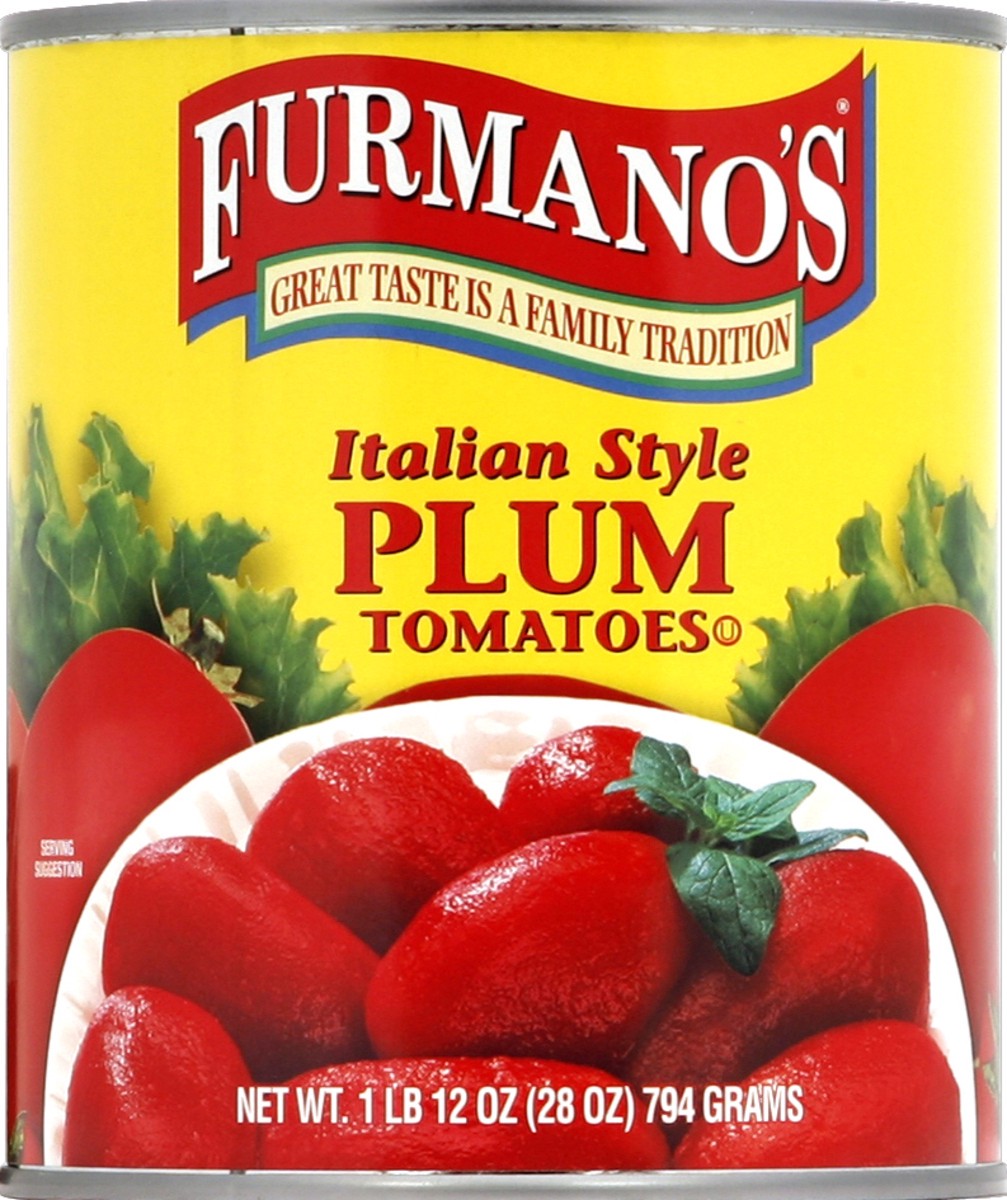 slide 2 of 2, Furmano's Tomatoes - Plum Italian Style, 28 oz