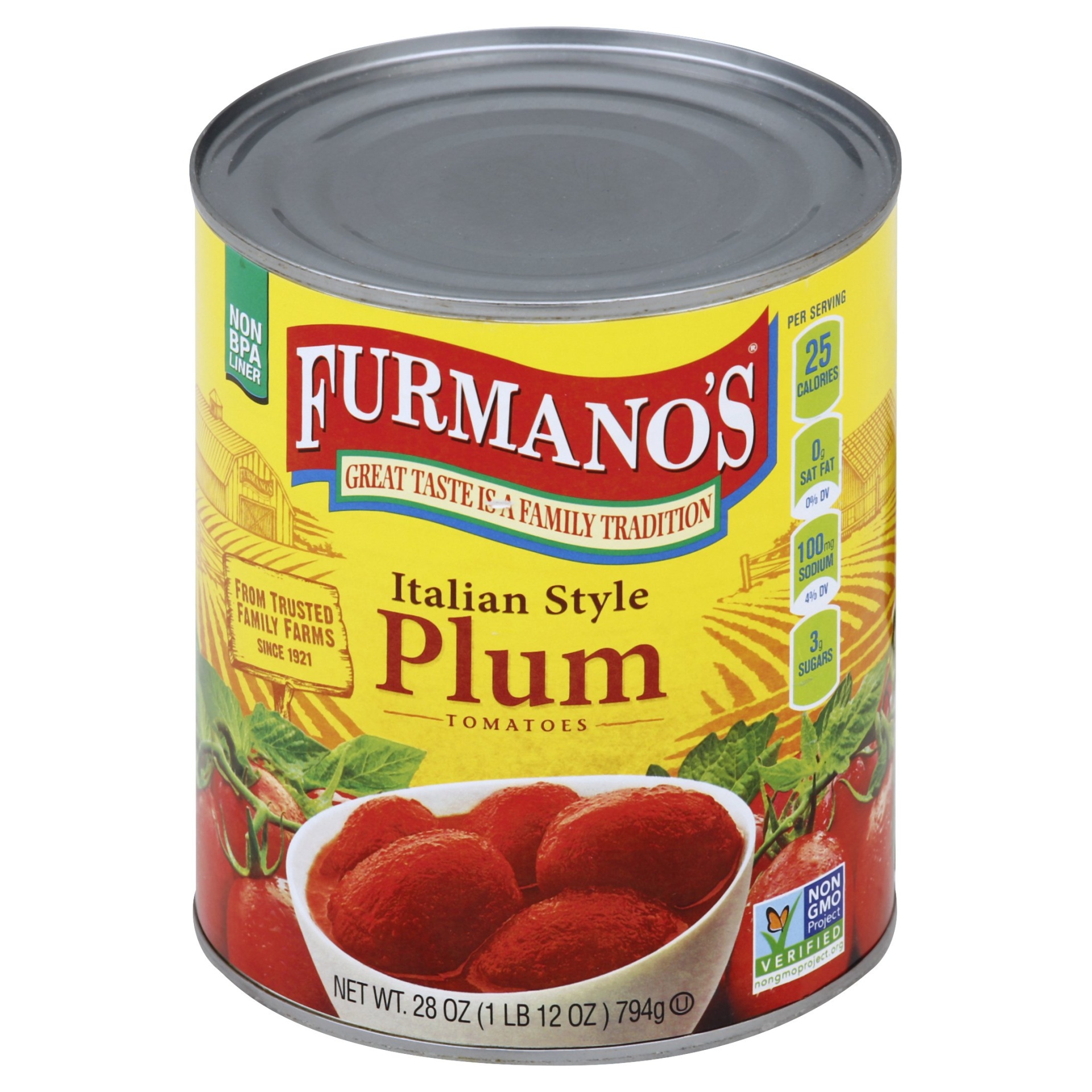 slide 1 of 1, Furmano's Tomatoes - Plum Italian Style, 28 oz