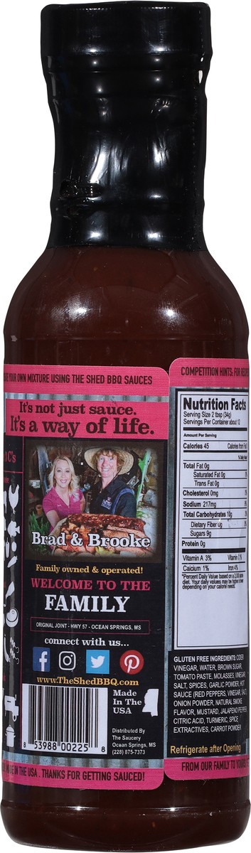 slide 7 of 12, The Shed Barbeque & Blues Joint Original Vinegar BBQ Sauce 14.2 oz, 14.2 oz