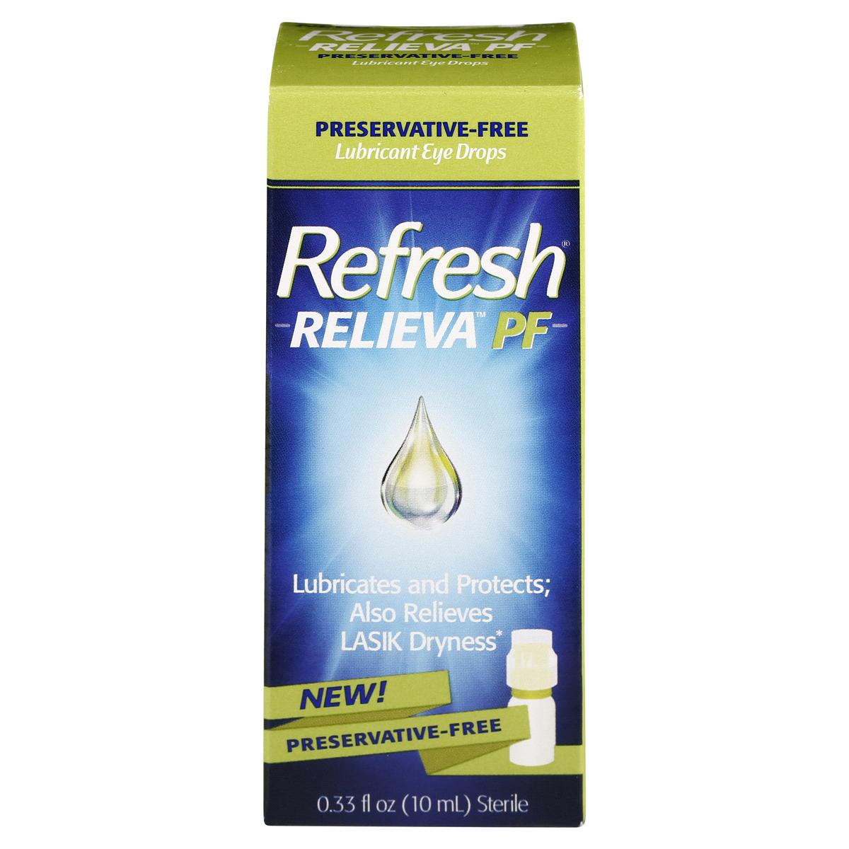 slide 1 of 5, Refresh Relieva Preservative-Free Tears Lubricant Eye Drops, 0.33 fl oz (10 mL), 0.33 oz