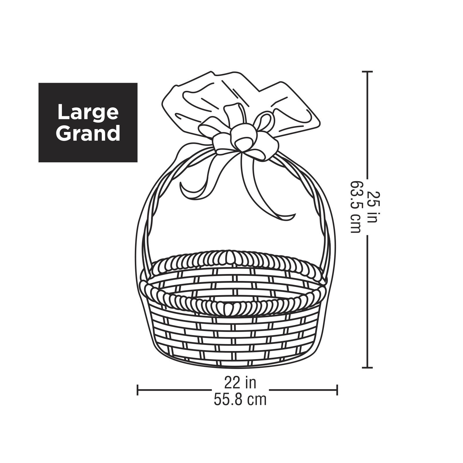 slide 2 of 4, Large Clear Basket Gift Bags By Celebrate It, 24ct., 24 ct