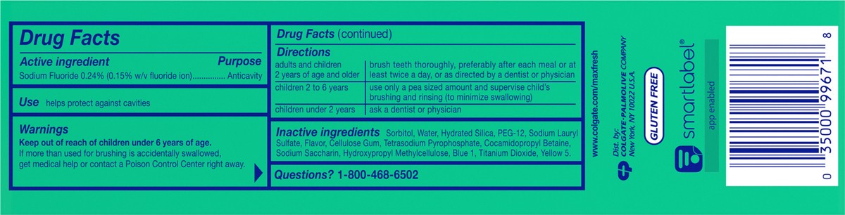slide 7 of 7, Colgate MaxFresh Clean Mint Toothpaste, 6.3 Oz., 6.3 oz
