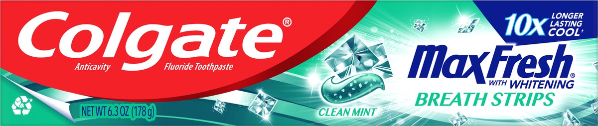 slide 5 of 7, Colgate MaxFresh Clean Mint Toothpaste, 6.3 Oz., 6.3 oz