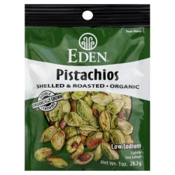Eden Foods Low Sodium Shelled & Roasted Pistachios