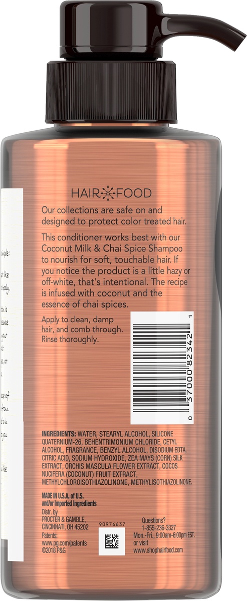 slide 4 of 5, Hair Food Coconut Milk & Chai Spice Nourishing Conditioner, 10.1 fl oz