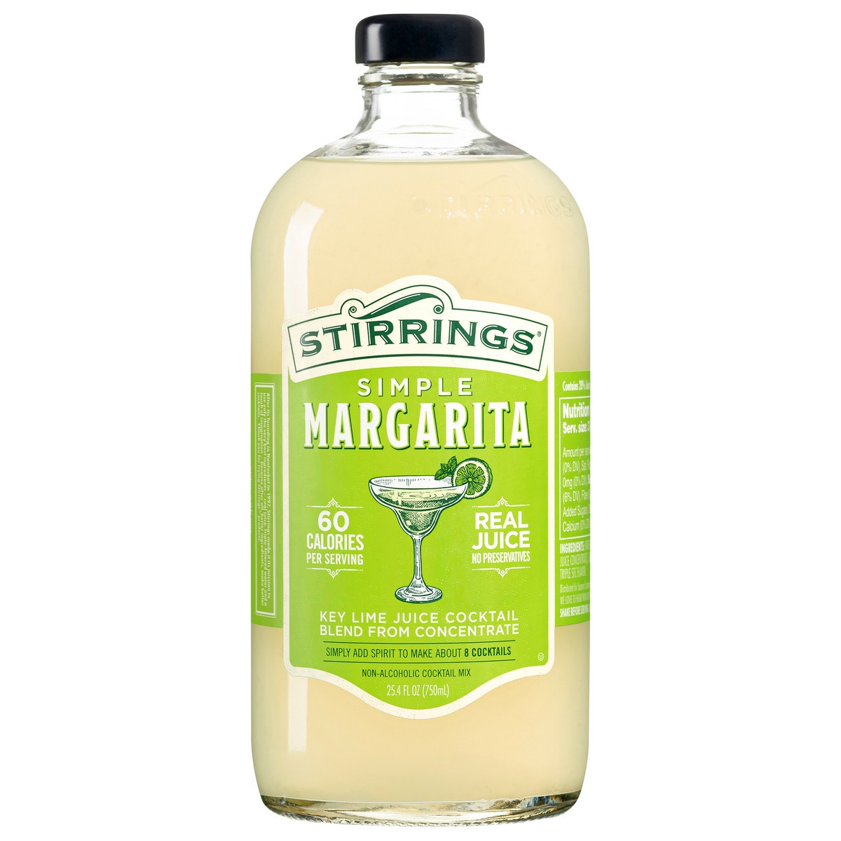 slide 1 of 2, Stirrings Margarita Mix, 750ml, 25.4 oz