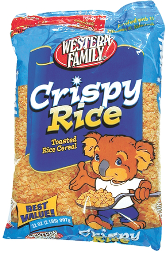 slide 1 of 1, Western Family Crispy Rice Cereal Bag, 32 oz