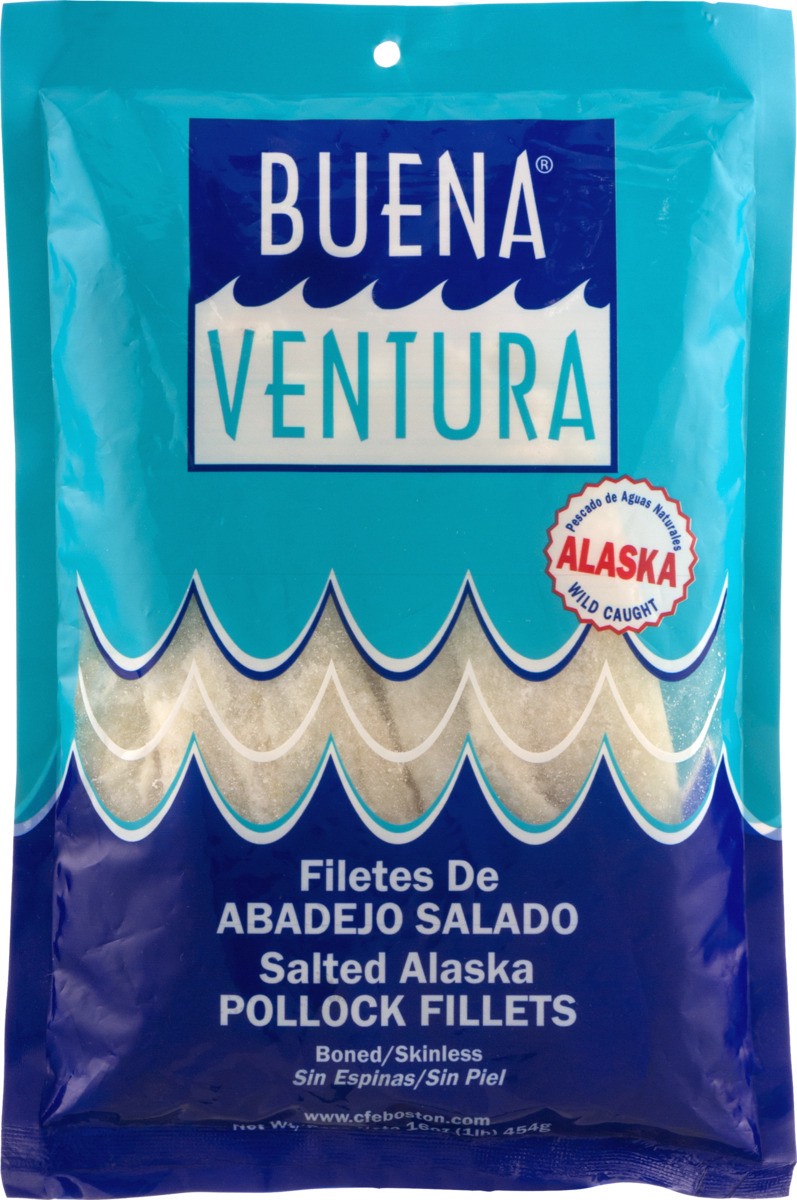 slide 8 of 9, Buena Ventura Salted Pollock Fillets 16 oz, 16 oz