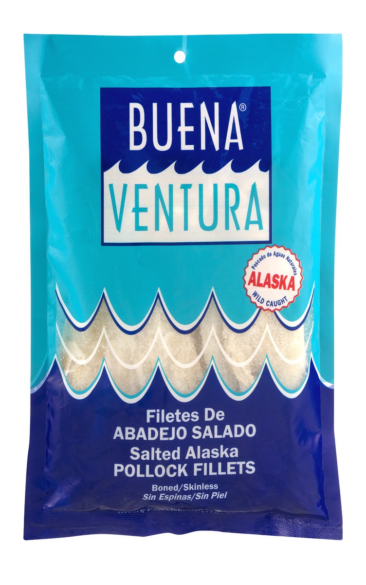 slide 1 of 9, Buena Ventura Salted Pollock Fillets 16 oz, 16 oz